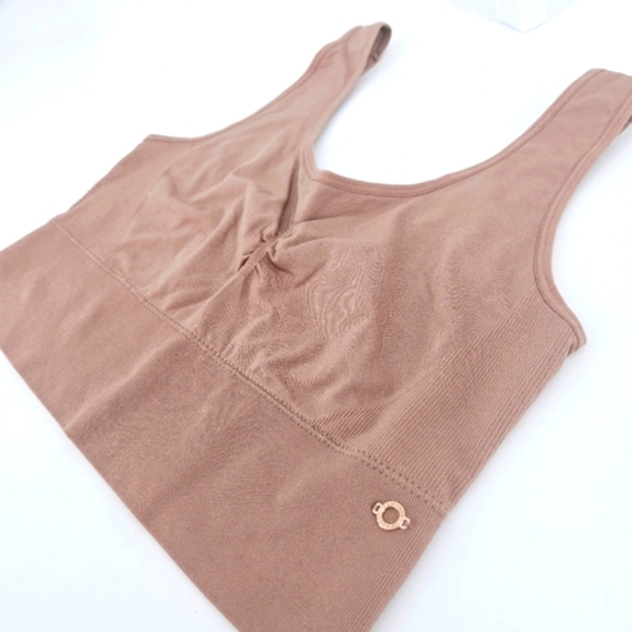 Danskin Intimates Womens Fleshy Pink Yoga Sports Sleep Bra in Sz1X - Picture 3 of 7